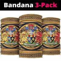 Personalized Monmouthshire Wales Neck Gaiter Coat Of Arms Celtic Style - Wonder Print Shop