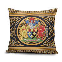 Personalized Monmouthshire Wales Pillow Cover Coat Of Arms Celtic Style - Wonder Print Shop