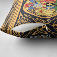 Personalized Monmouthshire Wales Pillow Cover Coat Of Arms Celtic Style - Wonder Print Shop