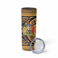 Personalized Monmouthshire Wales Skinny Tumbler Coat Of Arms Celtic Style - Wonder Print Shop