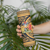 Personalized Monmouthshire Wales Skinny Tumbler Coat Of Arms Celtic Style - Wonder Print Shop