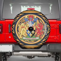 Personalized Monmouthshire Wales Spare Tire Cover Coat Of Arms Celtic Style - Wonder Print Shop
