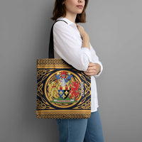 Personalized Monmouthshire Wales Tote Bag Coat Of Arms Celtic Style - Wonder Print Shop
