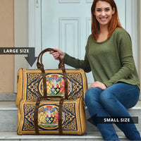 Personalized Monmouthshire Wales Travel Bag Coat Of Arms Celtic Style - Wonder Print Shop