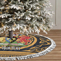 Personalized Monmouthshire Wales Tree Skirt Coat Of Arms Celtic Style - Wonder Print Shop