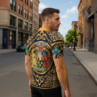 Personalized Monmouthshire Wales Zipper Polo Shirt Coat Of Arms Celtic Style - Wonder Print Shop