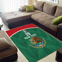 Custom Mexico Football Area Rug El Tricolor World Cup Style - Wonder Print Shop