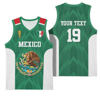 Custom Mexico Football Basketball Jersey El Tricolor World Cup Style - Wonder Print Shop