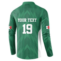 Custom Mexico Football Button Sweatshirt El Tricolor World Cup Style - Wonder Print Shop