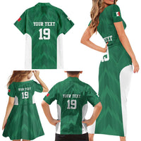 Custom Mexico Football Family Matching Short Sleeve Bodycon Dress and Hawaiian Shirt El Tricolor World Cup Style - Wonder Print Shop
