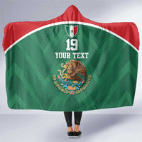 Custom Mexico Football Hooded Blanket El Tricolor World Cup Style - Wonder Print Shop