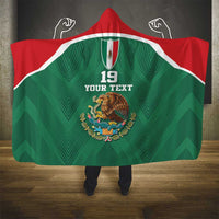 Custom Mexico Football Hooded Blanket El Tricolor World Cup Style - Wonder Print Shop