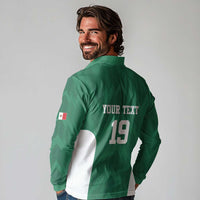 Custom Mexico Football Long Sleeve Polo Shirt El Tricolor World Cup Style - Wonder Print Shop