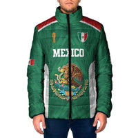 Custom Mexico Football Padded Jacket El Tricolor World Cup Style - Wonder Print Shop