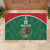 Custom Mexico Football Rubber Doormat El Tricolor World Cup Style - Wonder Print Shop