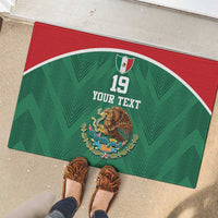 Custom Mexico Football Rubber Doormat El Tricolor World Cup Style - Wonder Print Shop