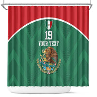 Custom Mexico Football Shower Curtain El Tricolor World Cup Style - Wonder Print Shop