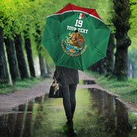 Custom Mexico Football Umbrella El Tricolor World Cup Style - Wonder Print Shop