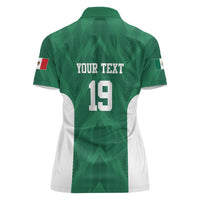 Custom Mexico Football Women Polo Shirt El Tricolor World Cup Style - Wonder Print Shop