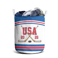 USA Ice Hockey Laundry Basket Let’s Go Champions