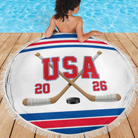 USA Ice Hockey Beach Blanket Let’s Go Champions