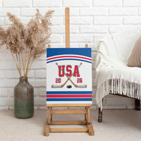 USA Ice Hockey Canvas Wall Art Let’s Go Champions