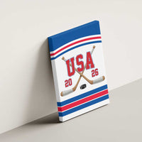 USA Ice Hockey Canvas Wall Art Let’s Go Champions