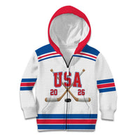Custom USA Ice Hockey Kid Hoodie Let’s Go Champions