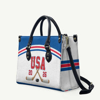 USA Ice Hockey Leather Bag Let’s Go Champions