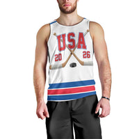 Custom USA Ice Hockey Men Tank Top Let’s Go Champions