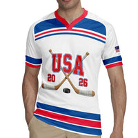 Custom USA Ice Hockey Rugby Jersey Let’s Go Champions