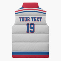 Custom USA Ice Hockey Sleeveless Puffer Jacket Let’s Go Champions