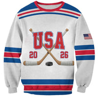 Custom USA Ice Hockey Sweatshirt Let’s Go Champions