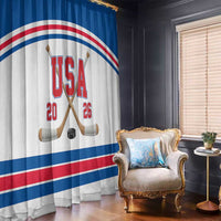 USA Ice Hockey Window Curtain Let’s Go Champions