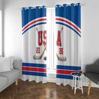 USA Ice Hockey Window Curtain Let’s Go Champions