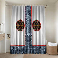 Cameroon Traditional Toghu Pattern Bathroom Set African Tribal Ndop Geometric Design