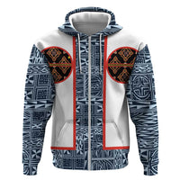Cameroon Traditional Toghu Pattern Hoodie African Tribal Ndop Geometric Design