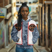 Cameroon Traditional Toghu Pattern Hoodie African Tribal Ndop Geometric Design