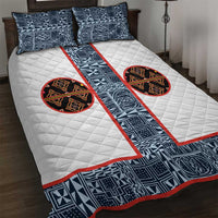 Cameroon Traditional Toghu Pattern Quilt Bed Set African Tribal Ndop Geometric Design
