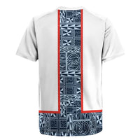 Cameroon Traditional Toghu Pattern Rugby Jersey African Tribal Ndop Geometric Design