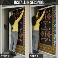 Cameroon Bamileke Toghu Pattern Door Cover Bamenda Royal Cultural Design