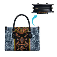 Cameroon Bamileke Toghu Pattern Leather Bag Bamenda Royal Cultural Design