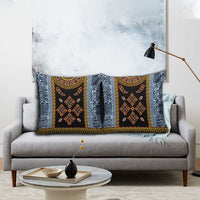 Cameroon Bamileke Toghu Pattern Pillow Cover Bamenda Royal Cultural Design