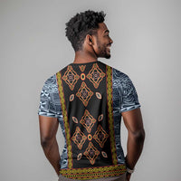 Cameroon Bamileke Toghu Pattern T shirt Bamenda Royal Cultural Design