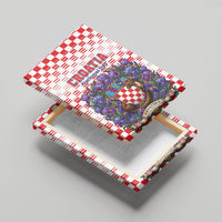 Croatia National Day Canvas Wall Art Croatian Kuna Heritage Iris Floral
