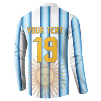 Custom Argentina Campeones Del Mundo 2026 Button Sweatshirt Four Star World Champions Glory