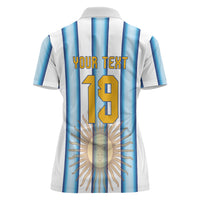 Custom Argentina Campeones Del Mundo 2026 Women Polo Shirt Four Star World Champions Glory