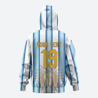 Custom Argentina Campeones Del Mundo 2026 Zip Hoodie Four Star World Champions Glory