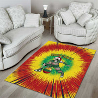 Lithuania Christmas Tie Dye Area Rug Skeleton Basketball Slam Dunk Santa Hat - Wonder Print Shop