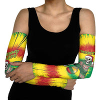Lithuania Christmas Tie Dye Arm Sleeves Skeleton Basketball Slam Dunk Santa Hat - Wonder Print Shop